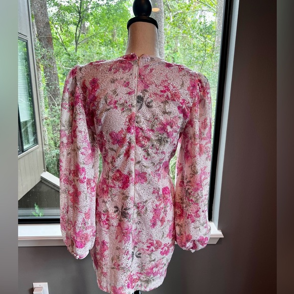 NWT One33 Social Vintage Pink Floral Minidress Size 8 - Picture 11 of 15